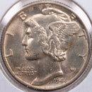 1944 Mercury Silver Dime, Mint State Uncirculated Coin, Store