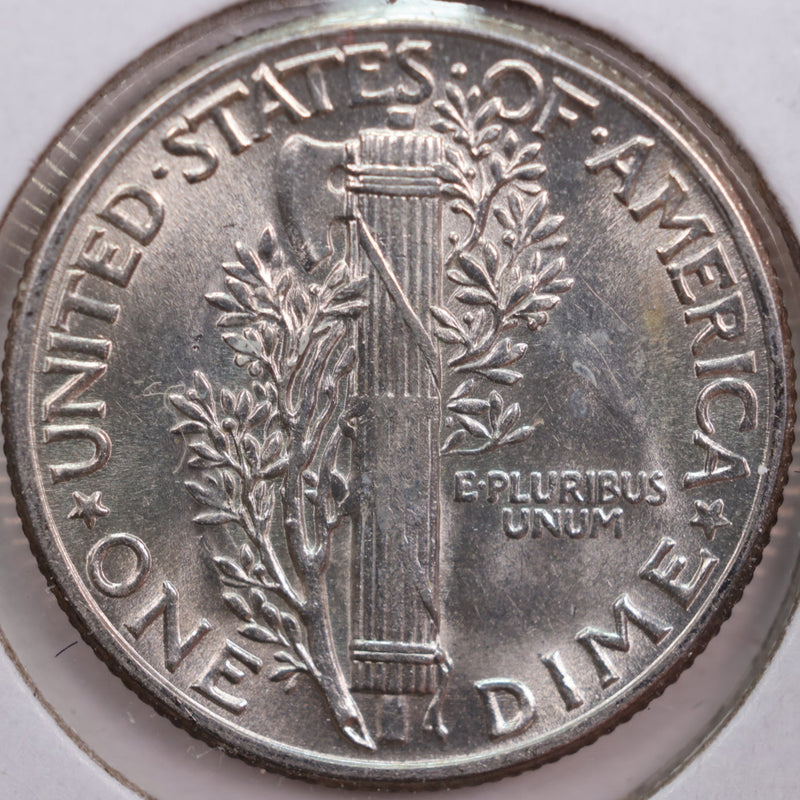 1944 Mercury Silver Dime, Mint State Uncirculated Coin, Store