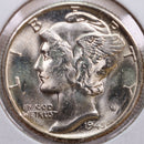 1945 Mercury Silver Dime, Mint State Uncirculated Coin, Store