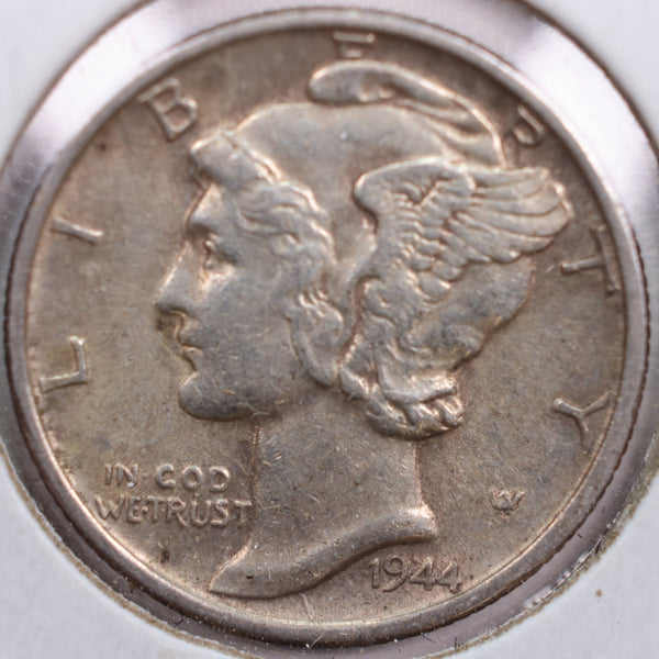 1944-S Mercury Silver Dime, Very Fine Circulated Coin, Store #DE0250