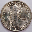 1945 Mercury Silver Dime, Mint State Uncirculated Coin, Store