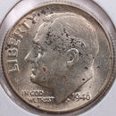 1946 Roosevelt Silver Dime, Mint State Uncirculated Coin, Store