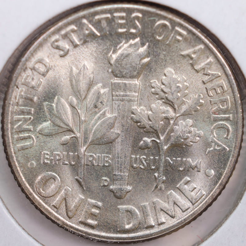 1947-D Roosevelt Silver Dime, Mint State Uncirculated Coin, Store