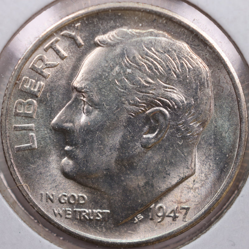 1947-S Roosevelt Silver Dime, Mint State Uncirculated Coin, Store