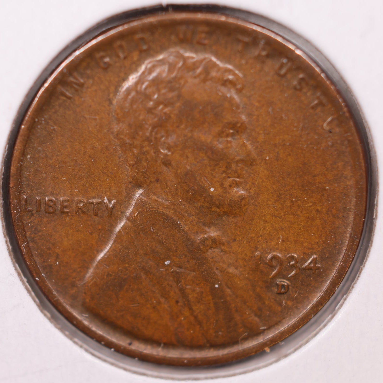 1934 D Wheat Cent, Extra Fine Circulated Coin, Store #CT10159