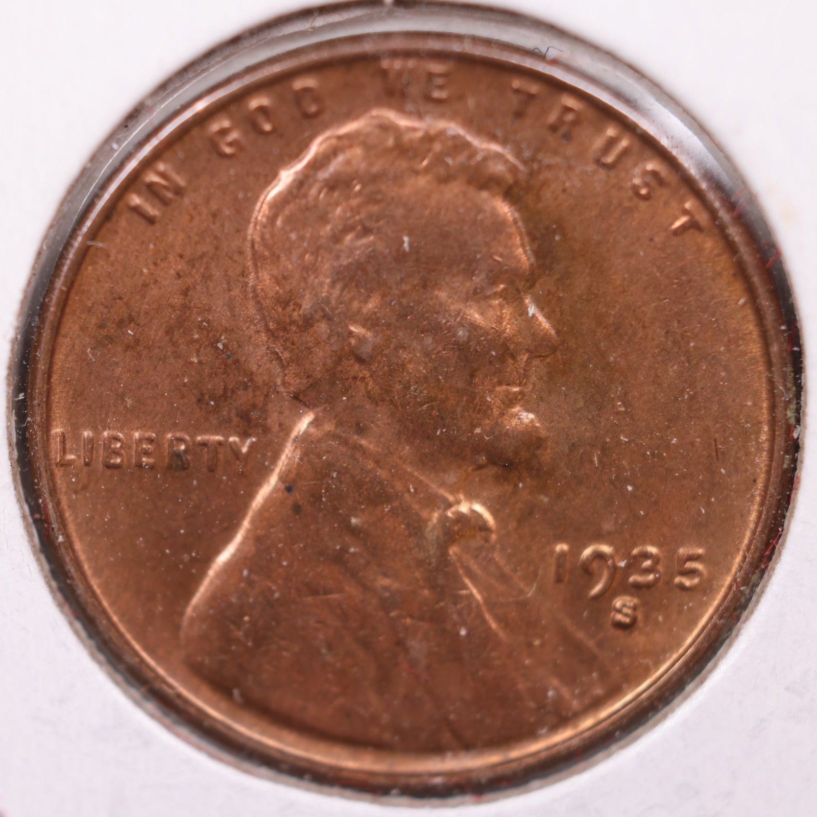 1935 S Red Wheat Cent, Mint State Uncirculated Coin, Store #CT10170