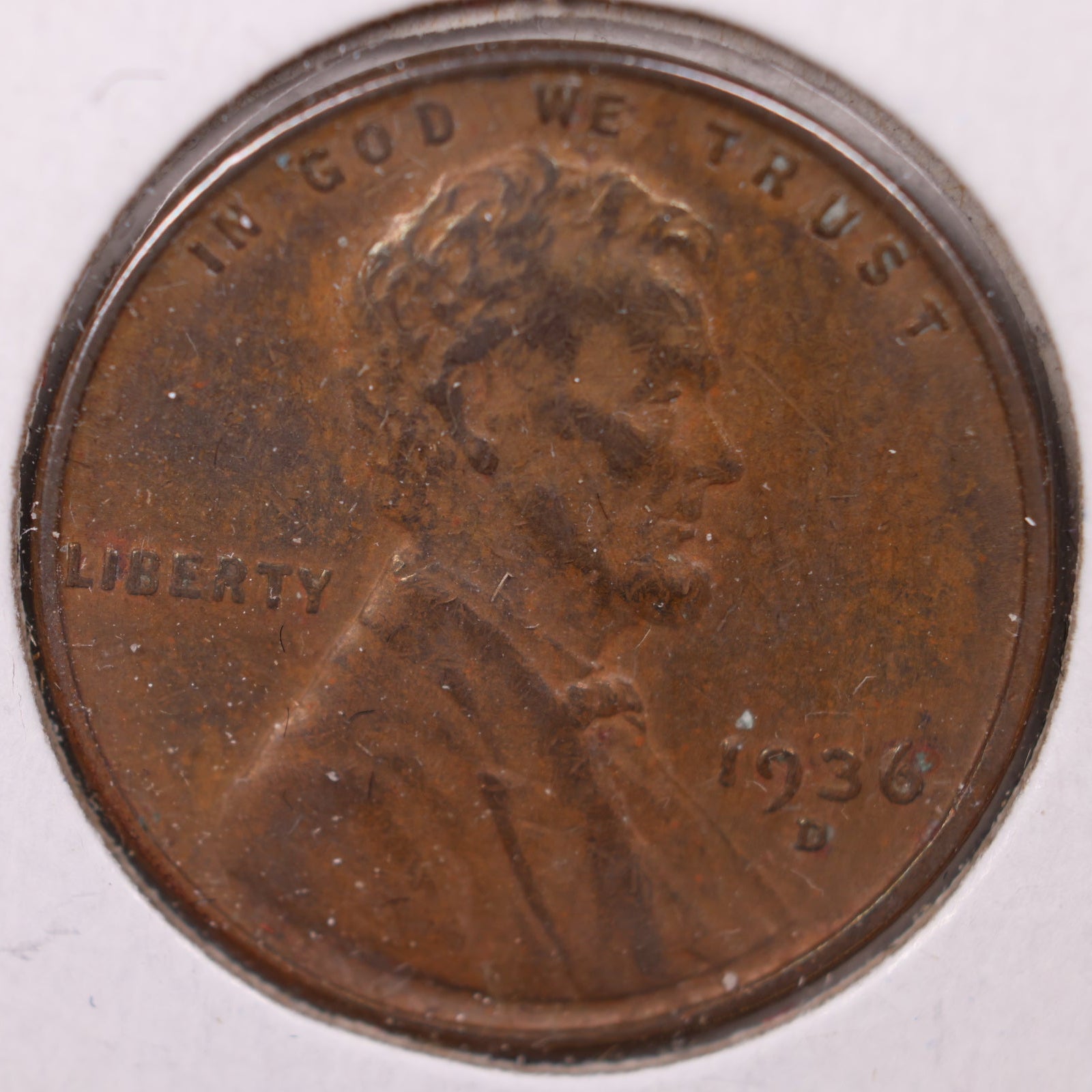 1936 D Wheat Cent, Very Fine Circulated Coin, Store #CT10175