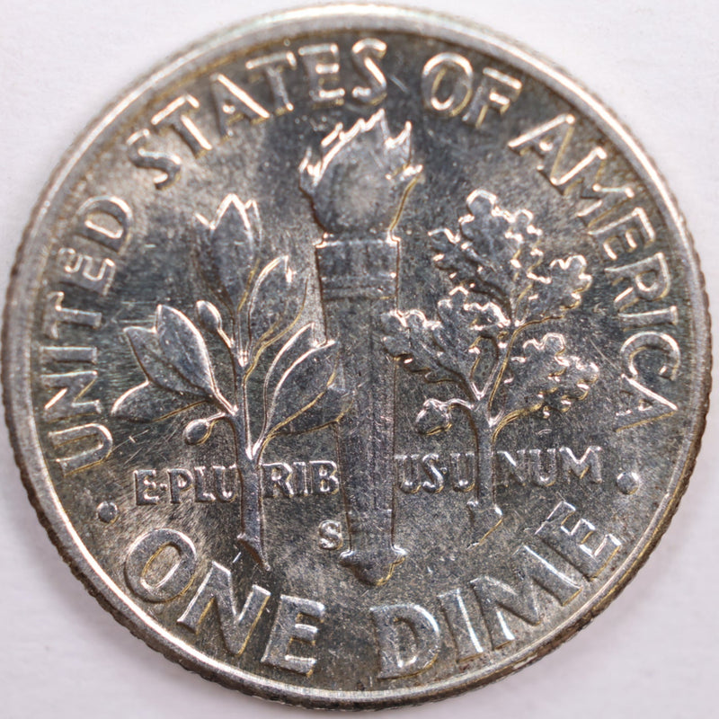 1951-S Roosevelt Silver Dime, Mint State Uncirculated Coin, Store