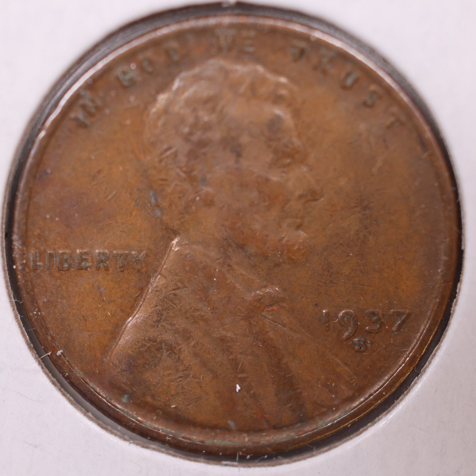 1937 S Wheat Cent, About Uncirculated Coin, Store #CT10189