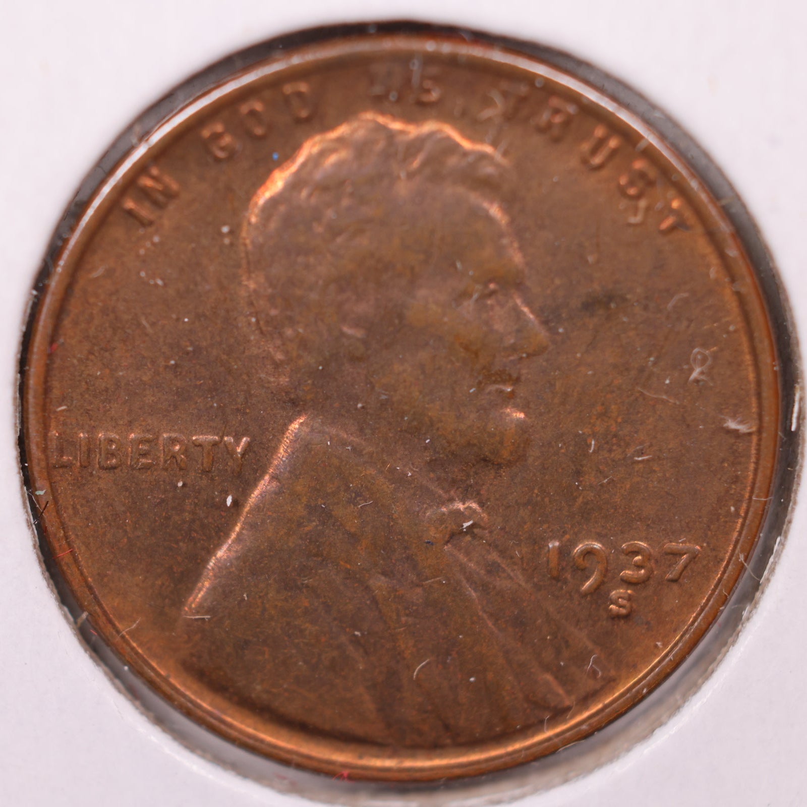1937 S Wheat Cent, Mint State Uncirculated Coin, Store #CT10190