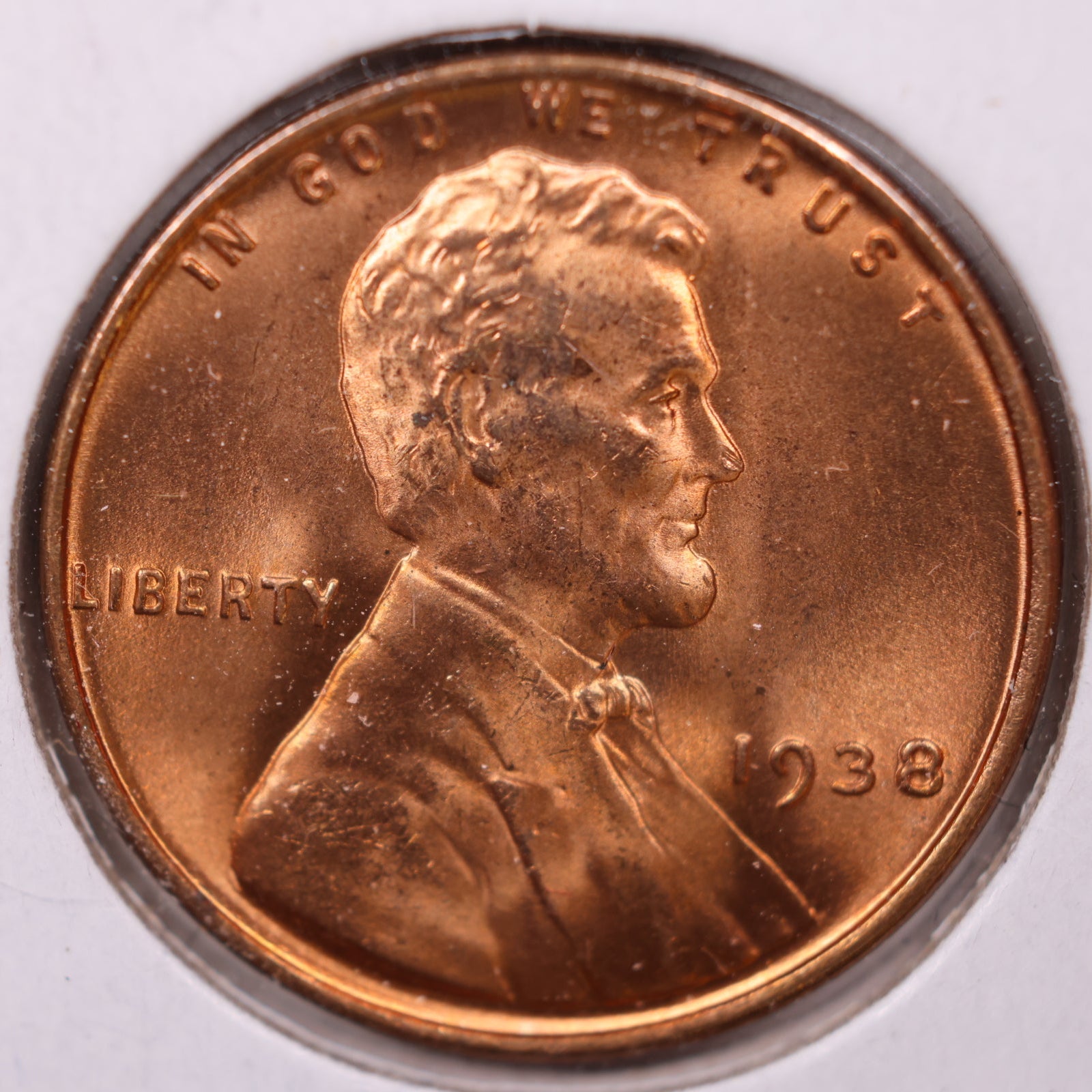 1938 Wheat Cent, Mint State Uncirculated Coin, Store #CT10191