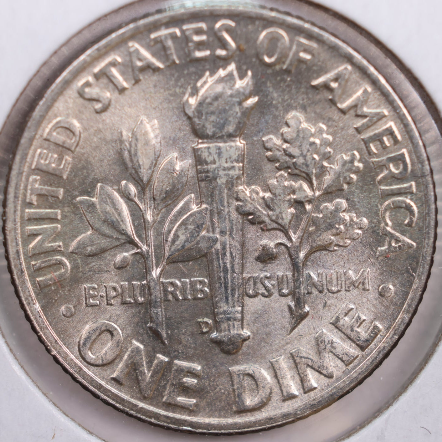 1952-D Roosevelt Silver Dime, Mint State Uncirculated Coin, Store #DE0283