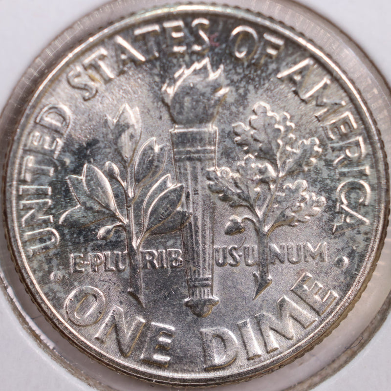 1953 Roosevelt Silver Dime, Mint State Uncirculated Coin, Store