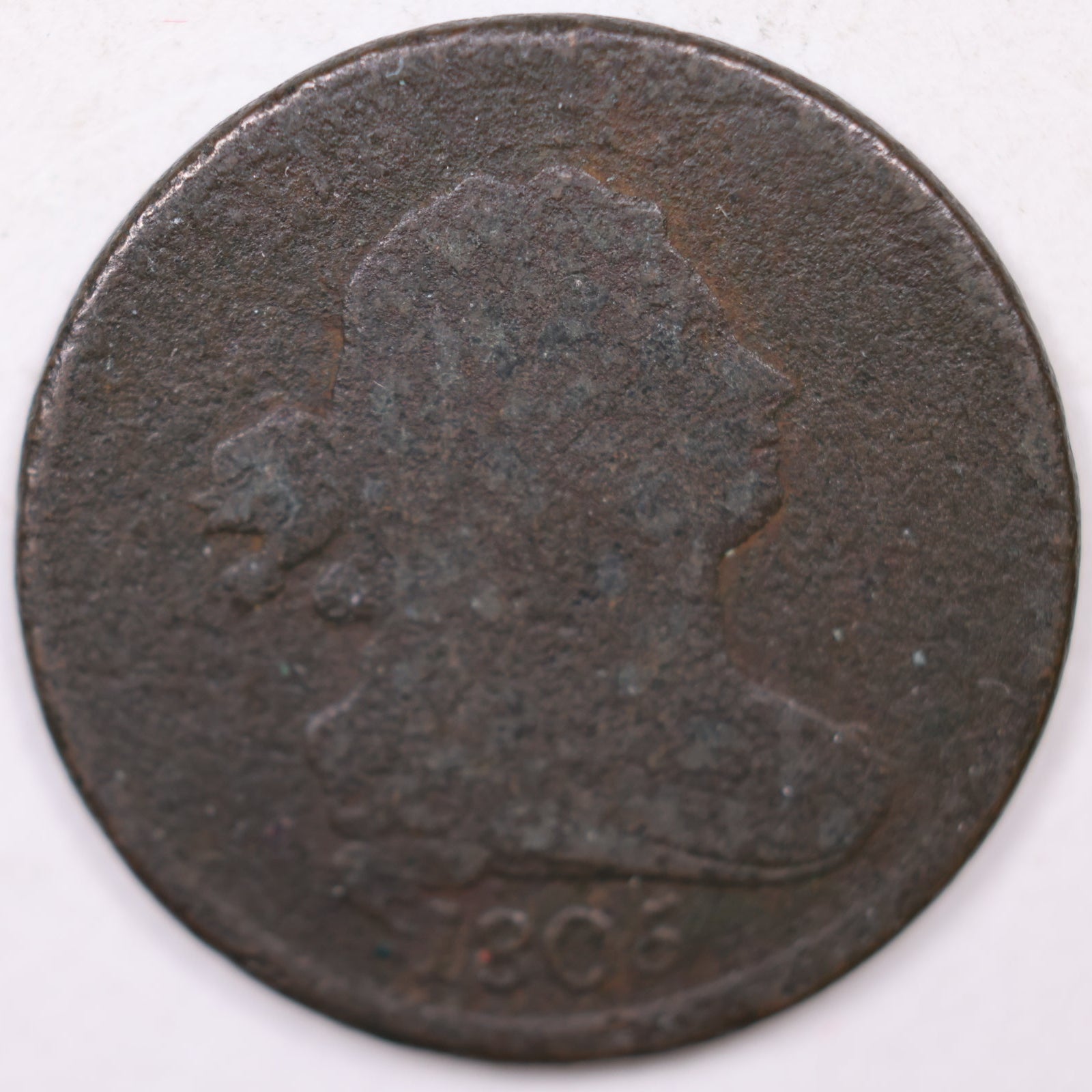 1805 Draped Bust Half Cent, Fair circulated Coin, Store #CT10198