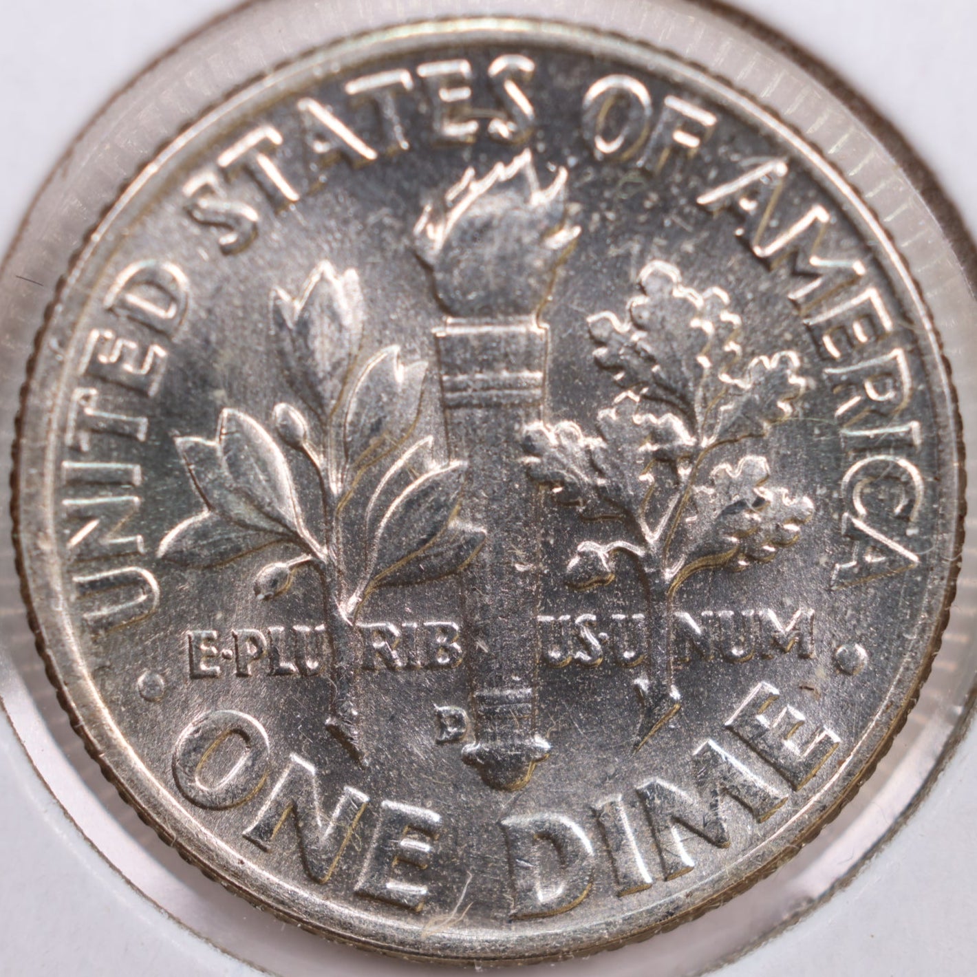 1953-D Roosevelt Silver Dime, Mint State Uncirculated Coin, Store #DE0286