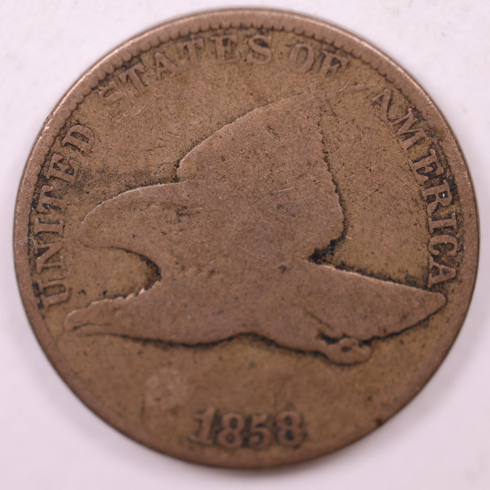 1858 Flying Eagle Cent, Good Circulated Coin, Store #CT1100