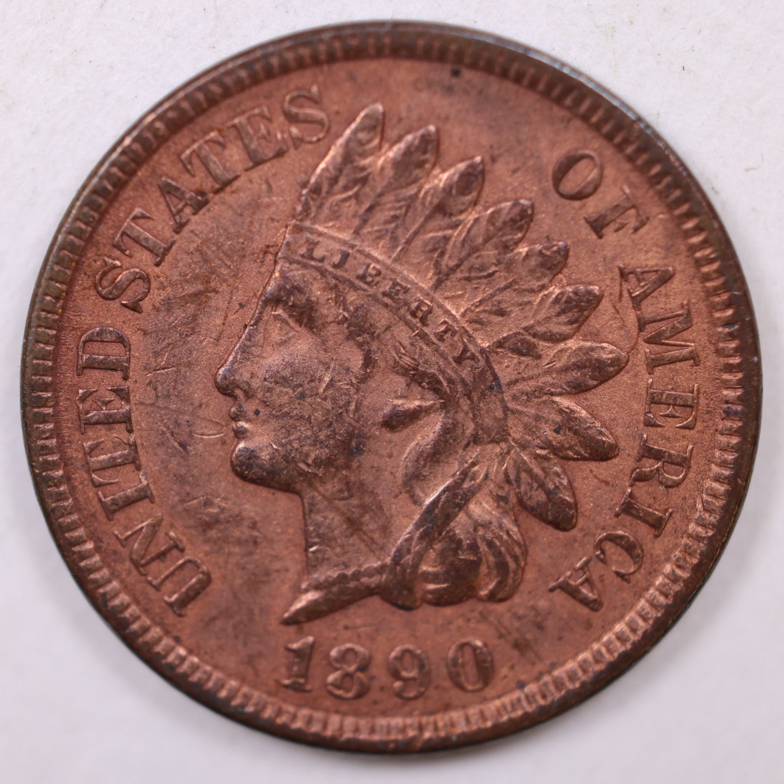 1890 Indian Head Cent, Extra Fine Circulated Coin, Store #CT1101