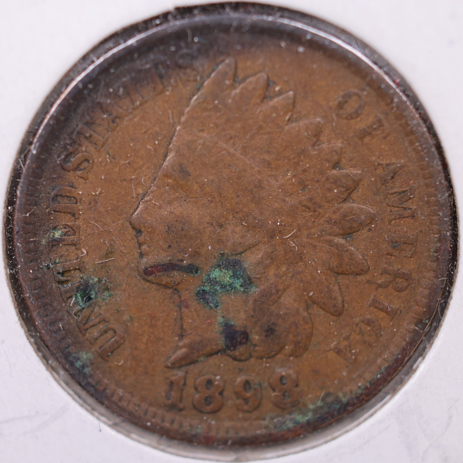 1898 Indian Head Cent, Very Fine Circulated Coin, Store #CT1104