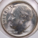 1955 Roosevelt Silver Dime, Mint State Uncirculated Coin, Store