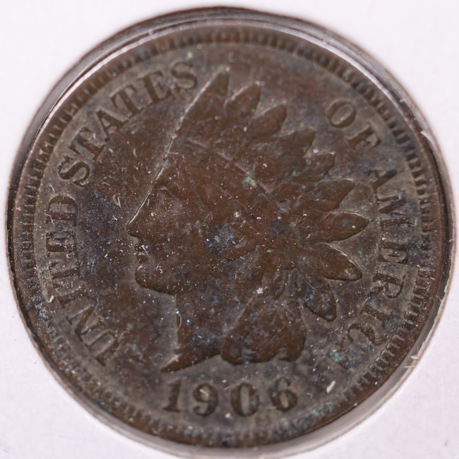 1906 Indian Head Cent, Very Good Circulated Coin, Store #CT1125