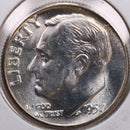 1957 Roosevelt Silver Dime, Mint State Uncirculated Coin, Store