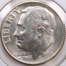 1957-D Roosevelt Silver Dime, Mint State Uncirculated Coin, Store