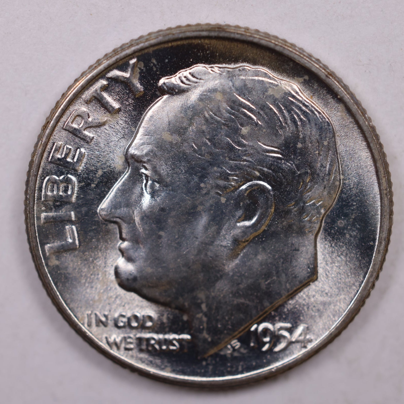 1954-S Roosevelt Silver Dime, Mint State Uncirculated Coin, Store #DE0822