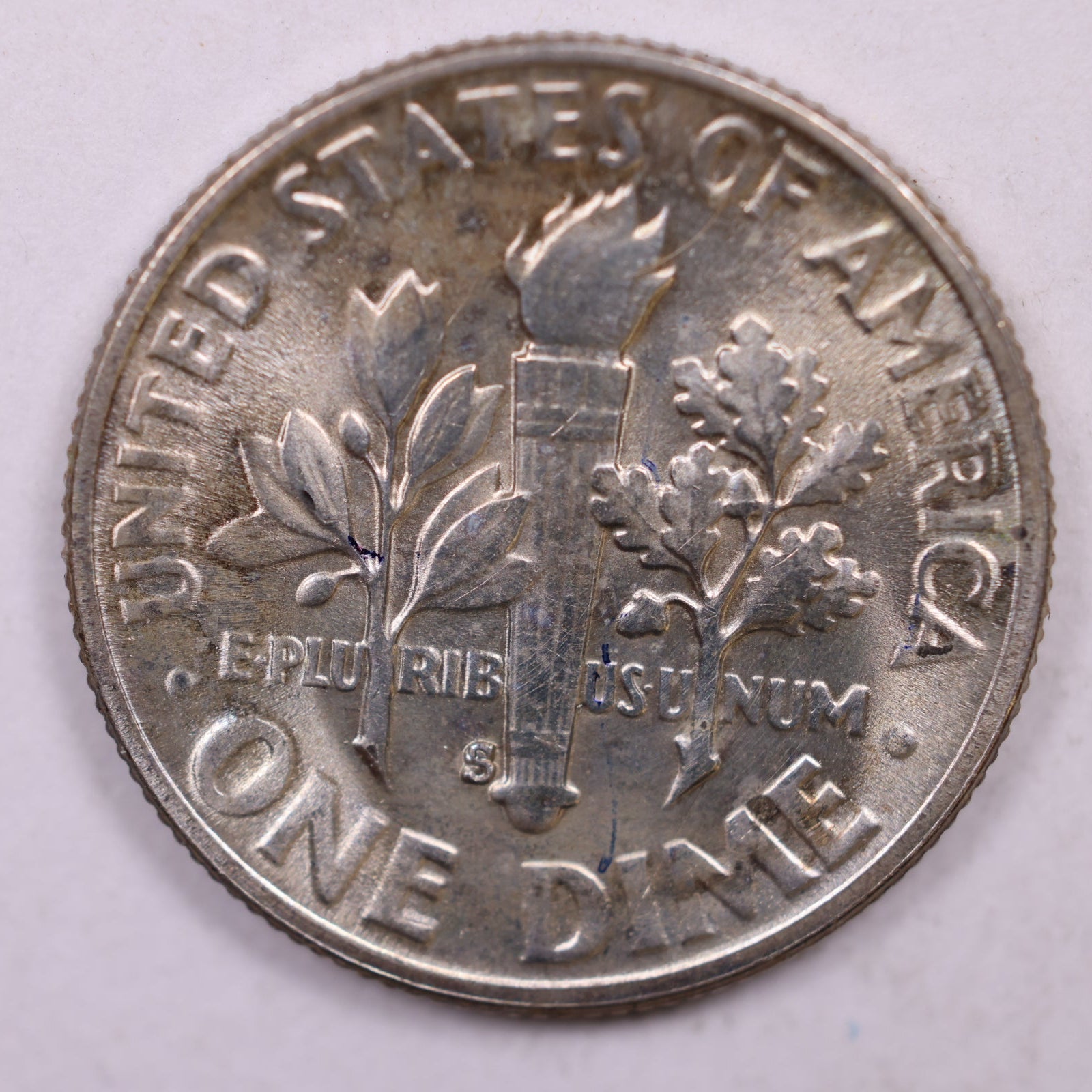 1954-S Roosevelt Silver Dime, Mint State Uncirculated Coin, Store #DE0822