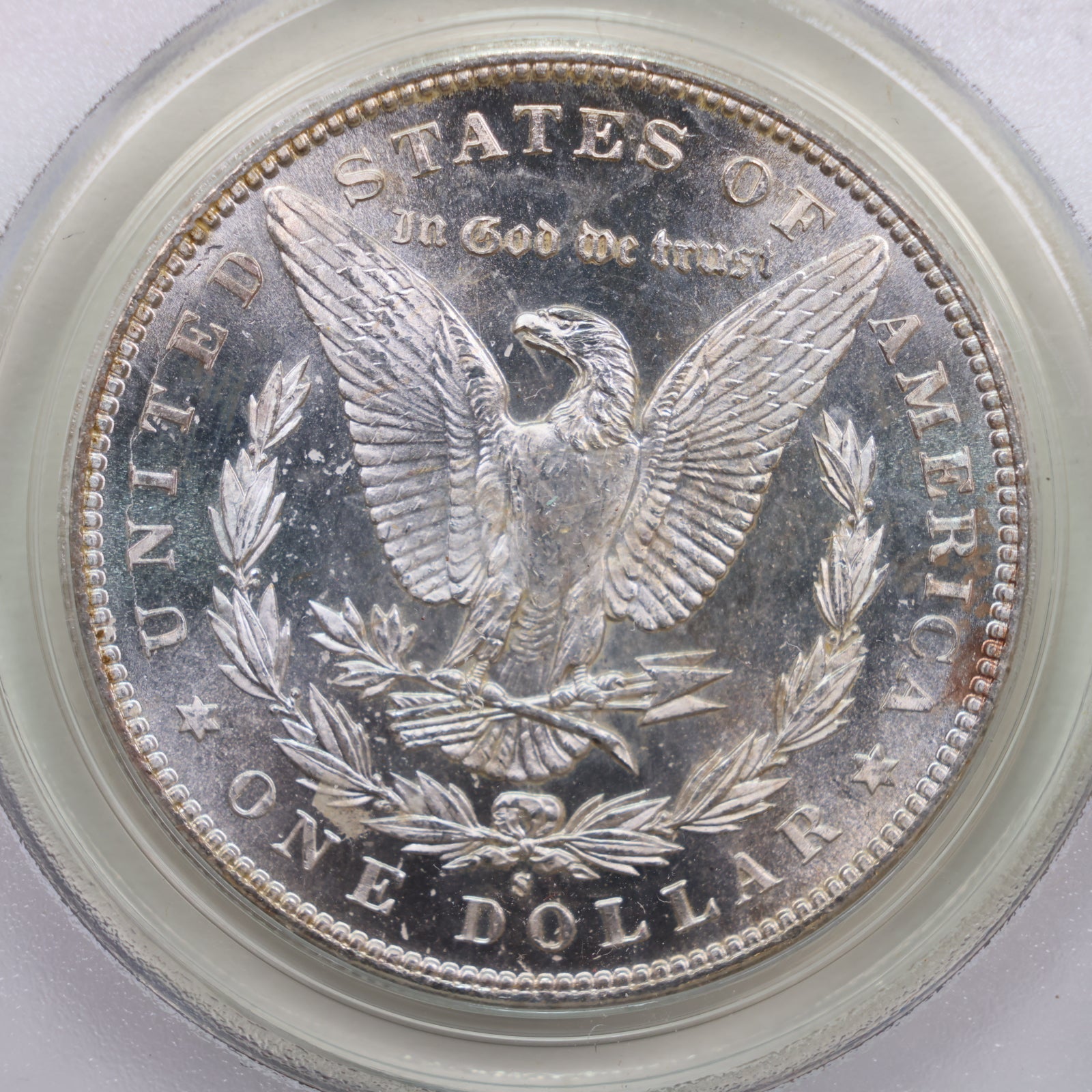 1897-S Morgan Silver Dollar., PCGS MS-63., Great Eye Appeal., Store# GDR074