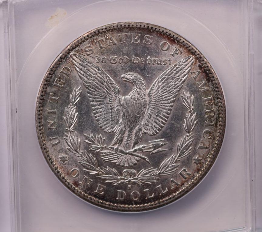 1894-S Morgan Silver Dollar., ANACS AU-58., Store #1679