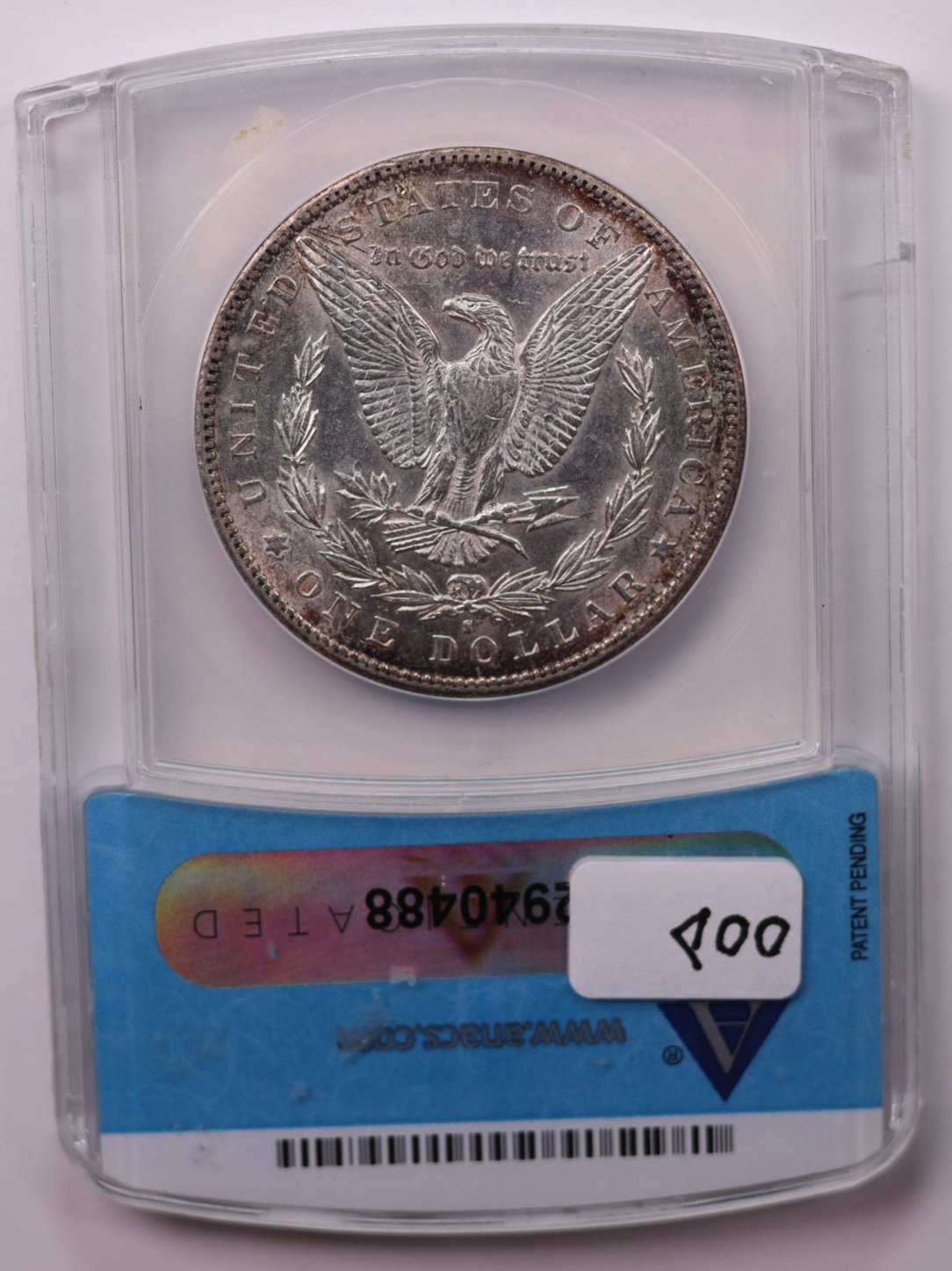 1894-S Morgan Silver Dollar., ANACS AU-58., Store #1679
