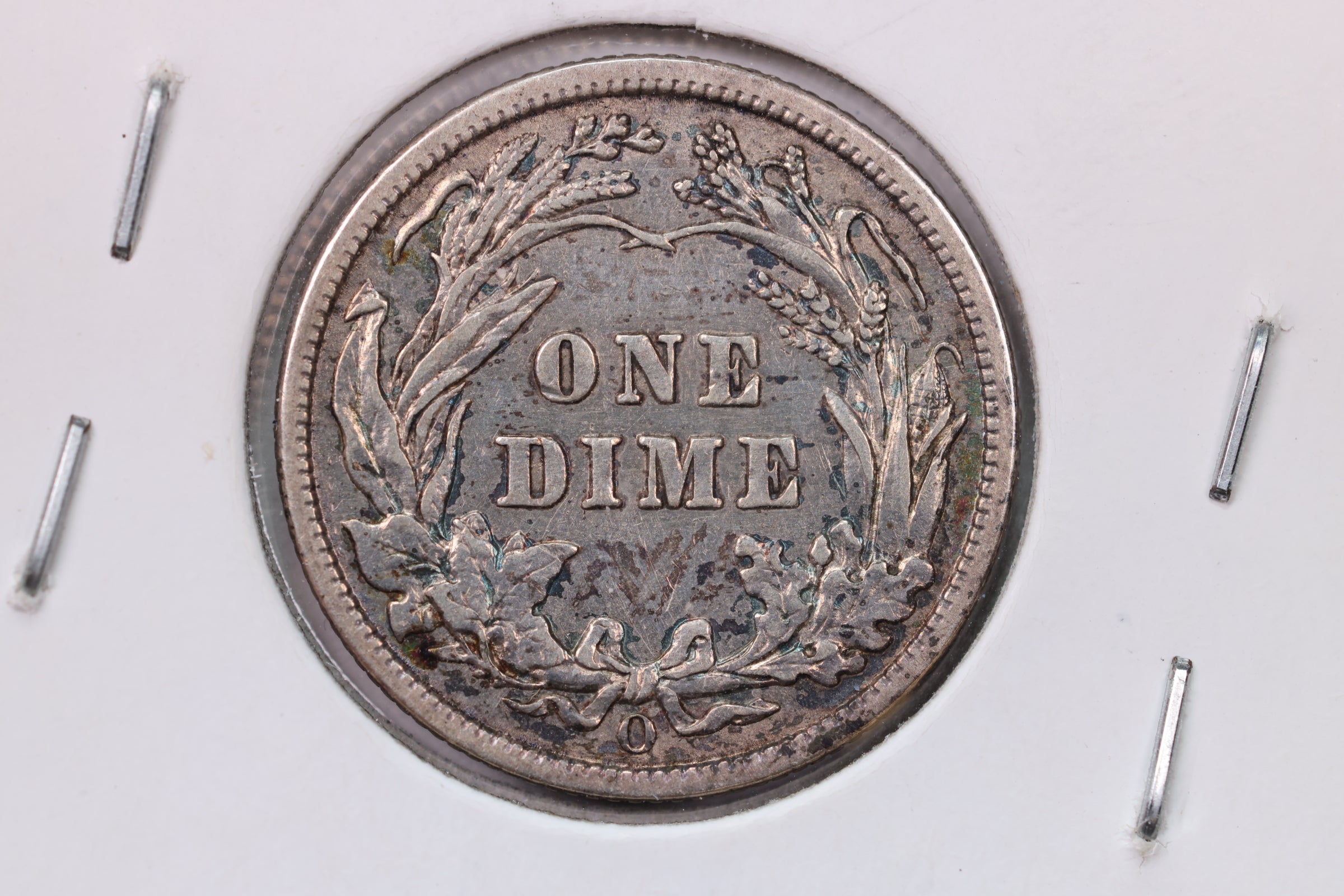 1909-O 10 Cent., Barber Silver Dime., A.U.,  Coin., Store #1683
