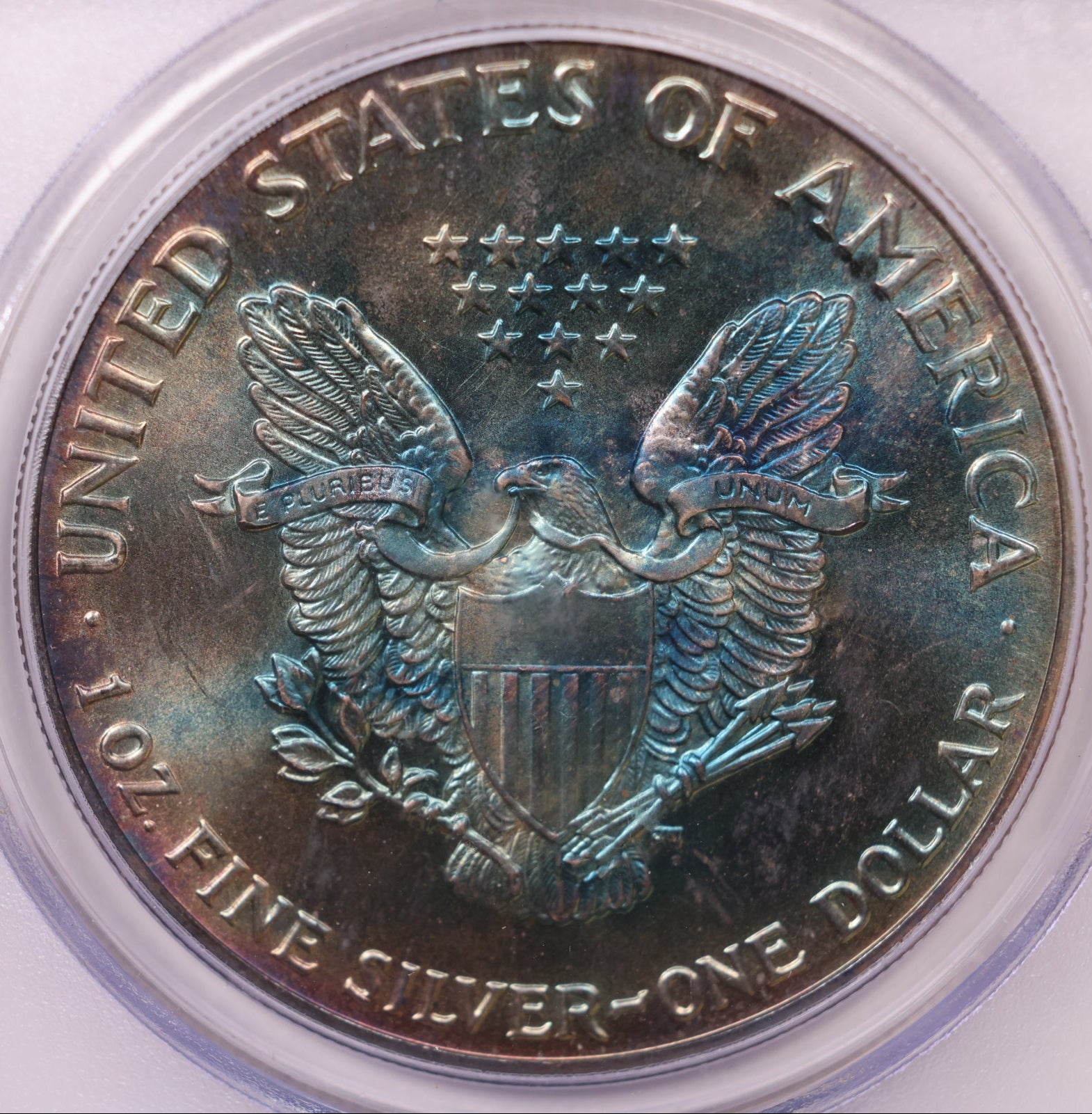 1986 American Silver Eagle Toner, PCGS MS-68, Store#AE0301