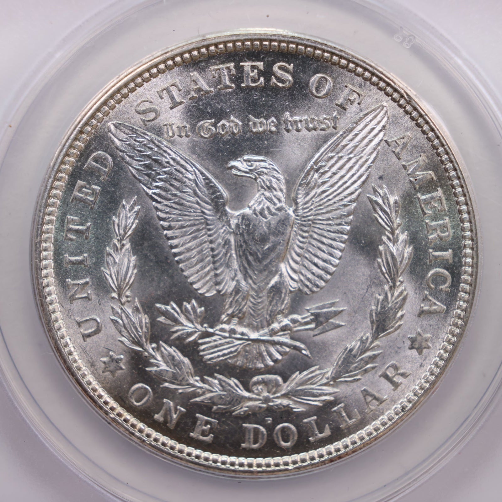 1921-D Morgan Silver Dollar., ANACS Graded MS-63., Store#GDR084