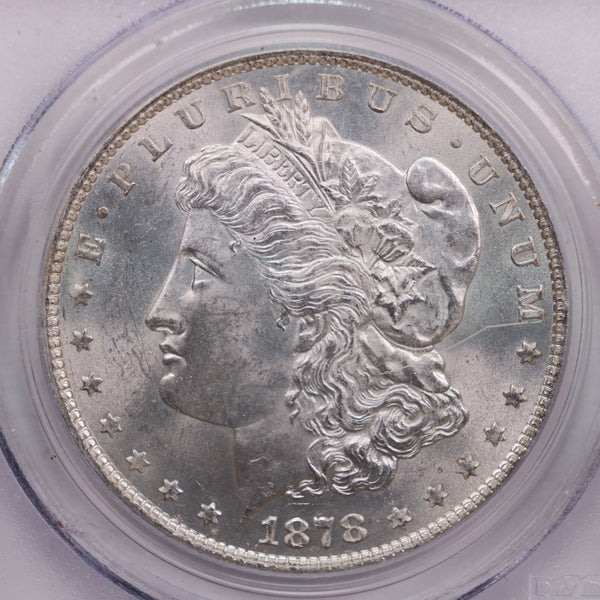 1878 Morgan Silver Dollar., Reverse 79., PCGS MS-64., Store#GDR085