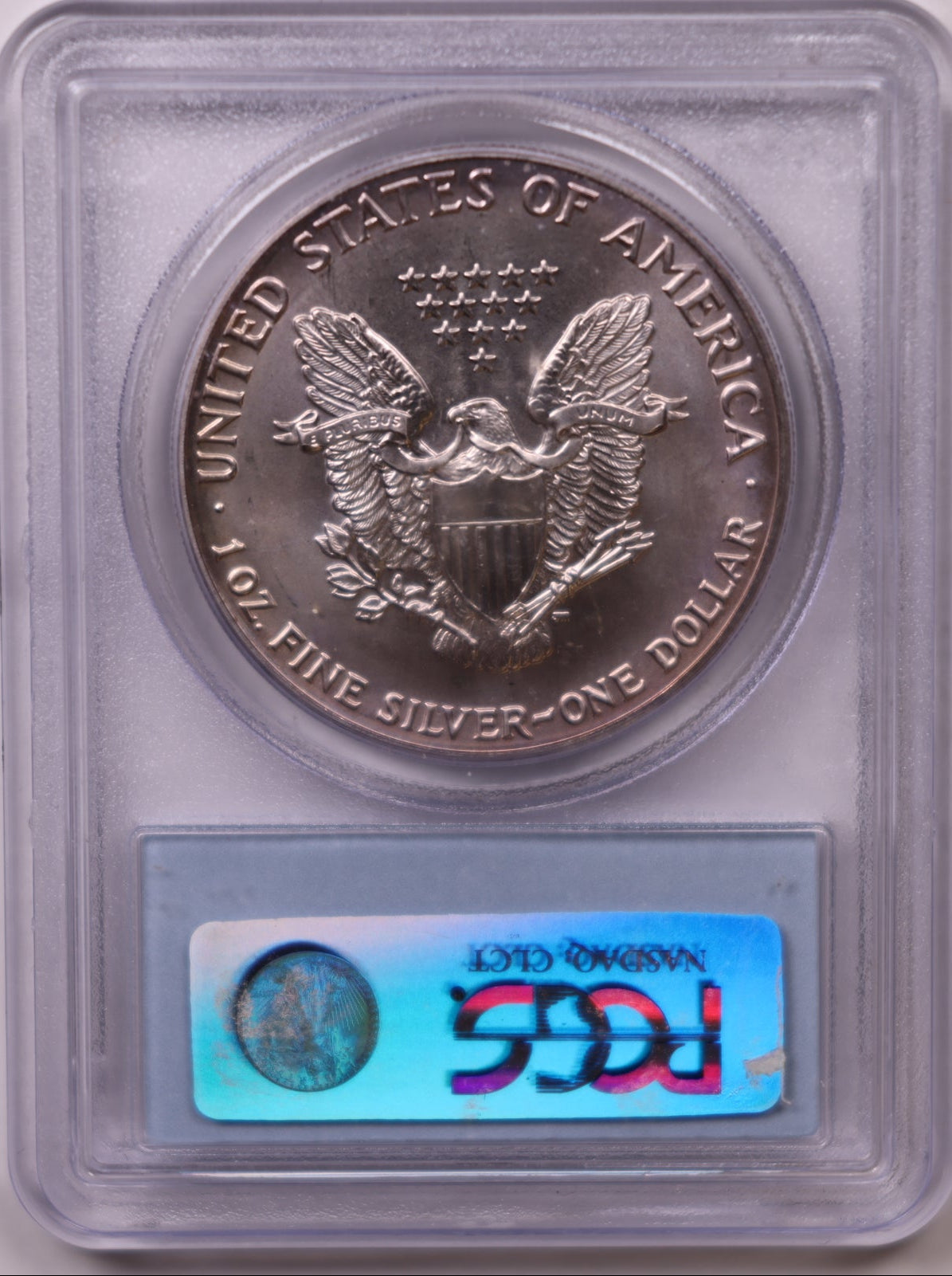 1991 American Silver Eagle Toner, PCGS MS-66, Store#AE0303