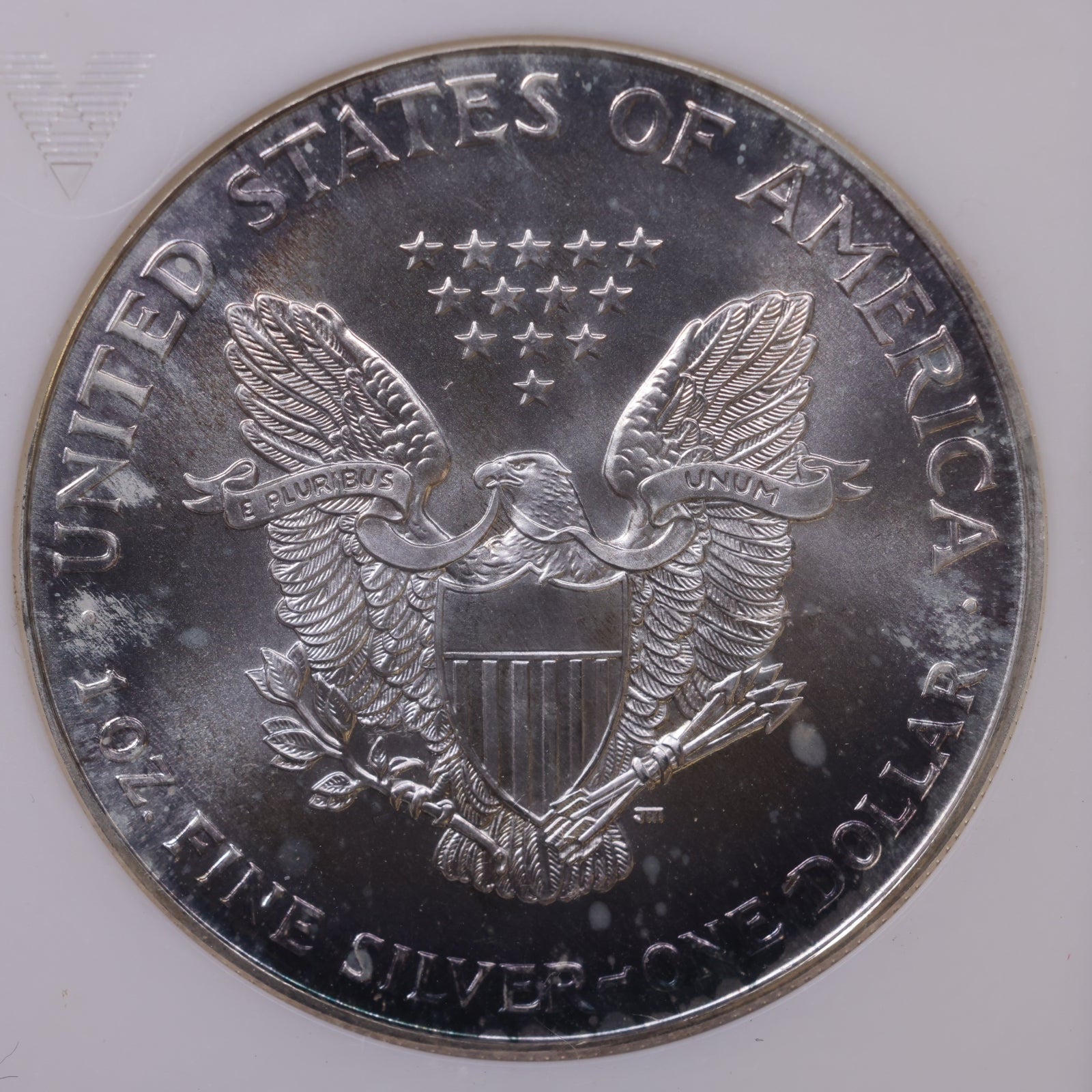 1994 American Silver Eagle Toner, ANACS MS-67, Store#AE0304