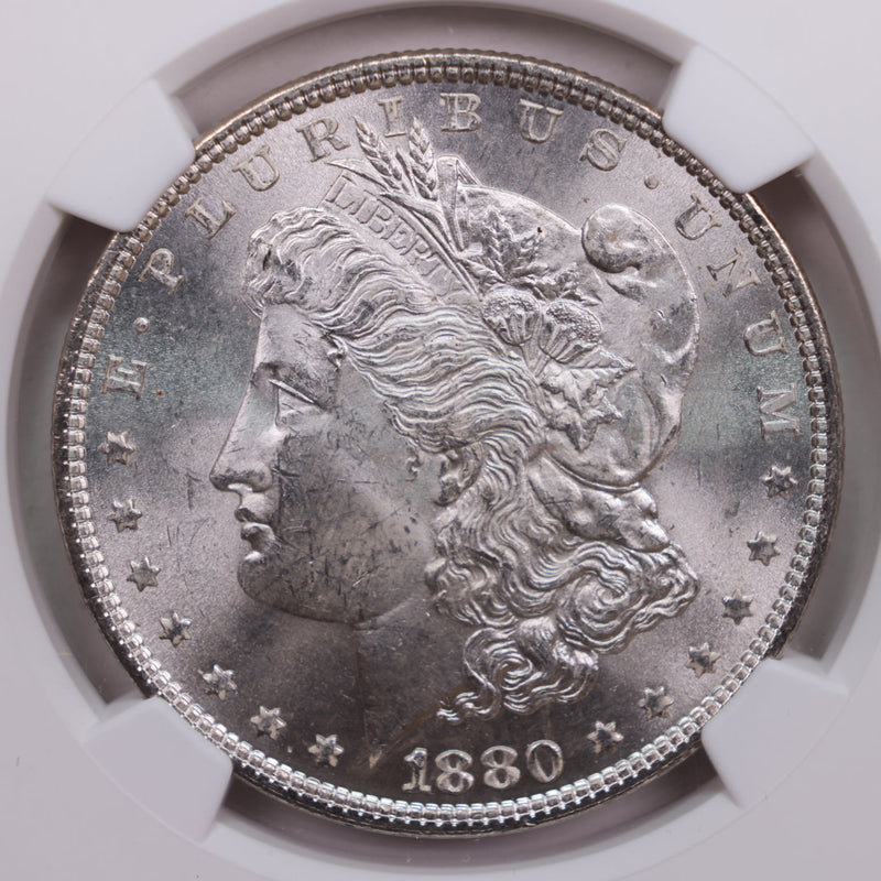 1880 Morgan Silver Dollar., NGC Certified, MS-63., Store Sale