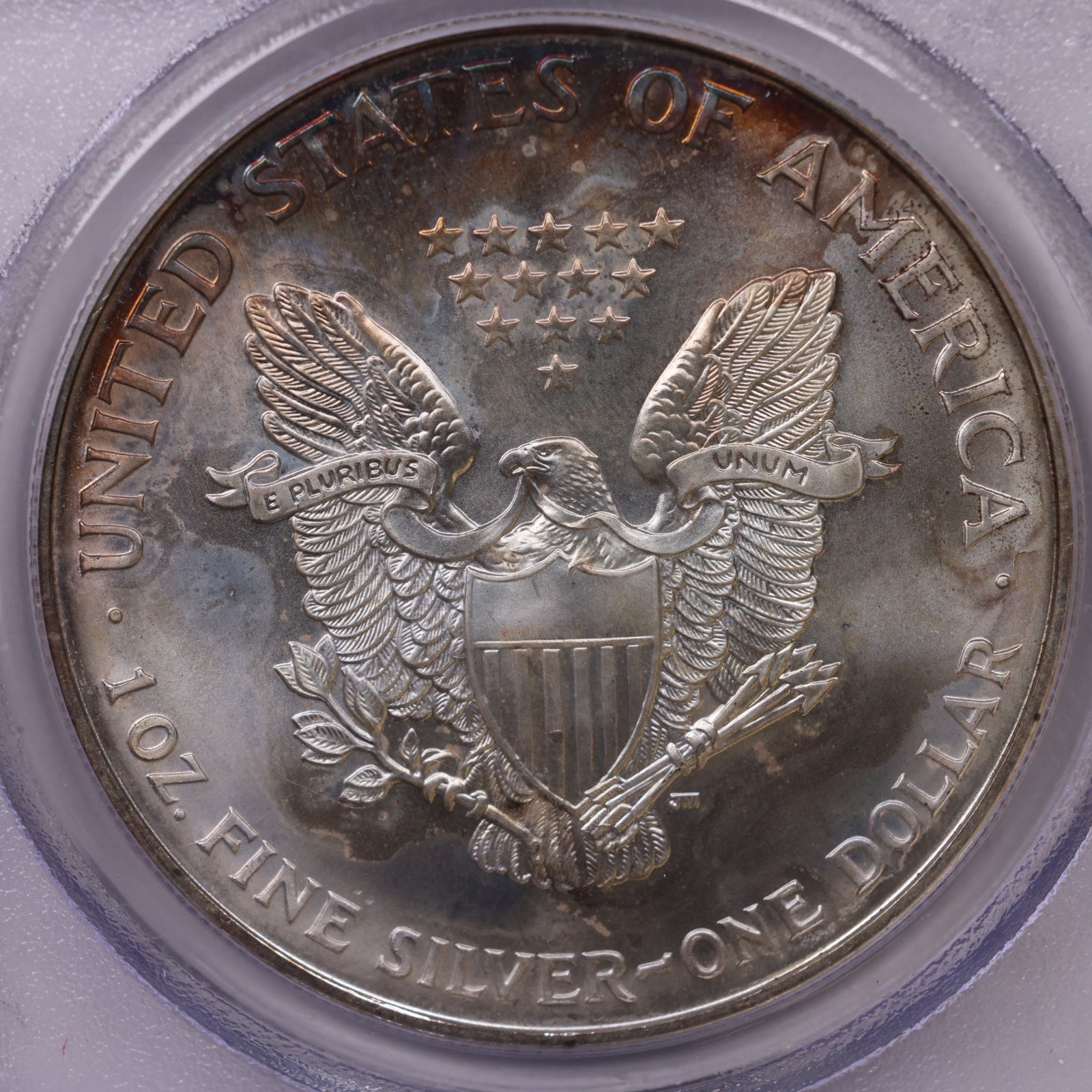 1995 American Silver Eagle Toner, PCGS MS-66, Store#AE0305