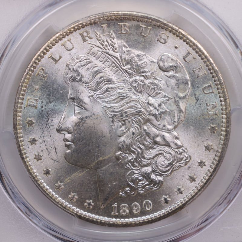1890-S Morgan Silver Dollar., PCGS Certified MS-64., Store Sale