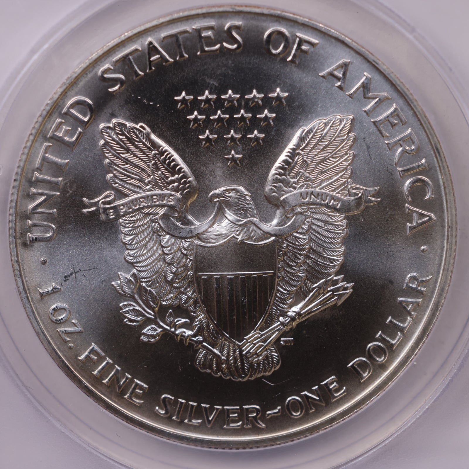 1998 American Silver Eagle Toner, ANACS MS-67, Store#AE0309