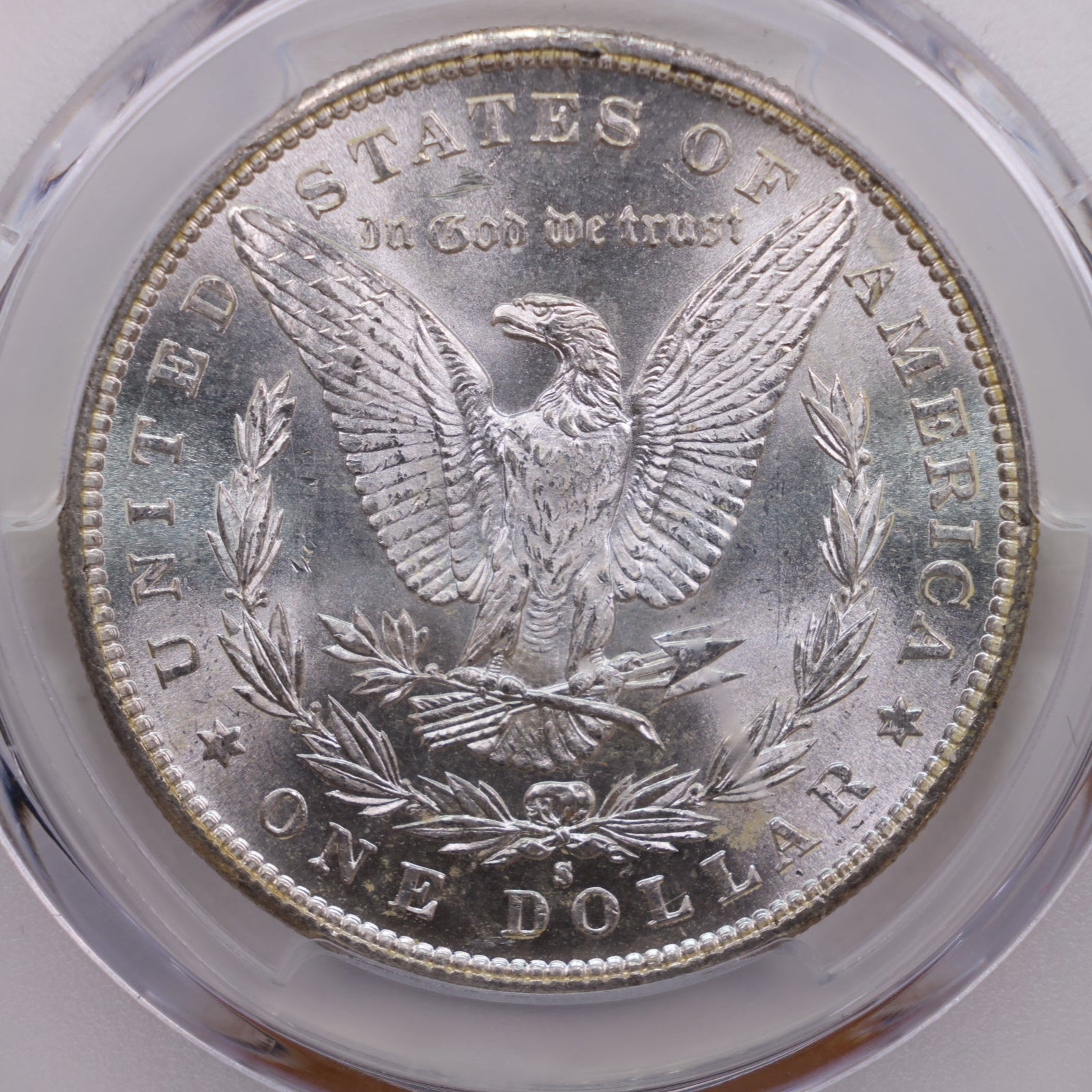 1890-S Morgan Silver Dollar., PCGS Certified MS-64., Store Sale #GDR094