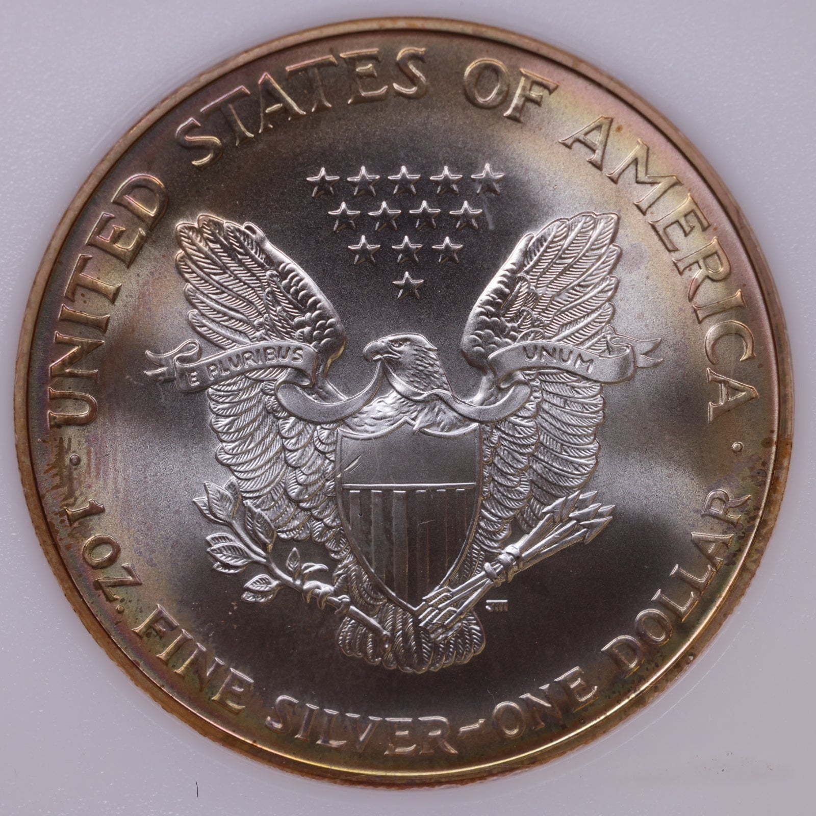 1998 American Silver Eagle Toner, MS-70, Store#AE0311