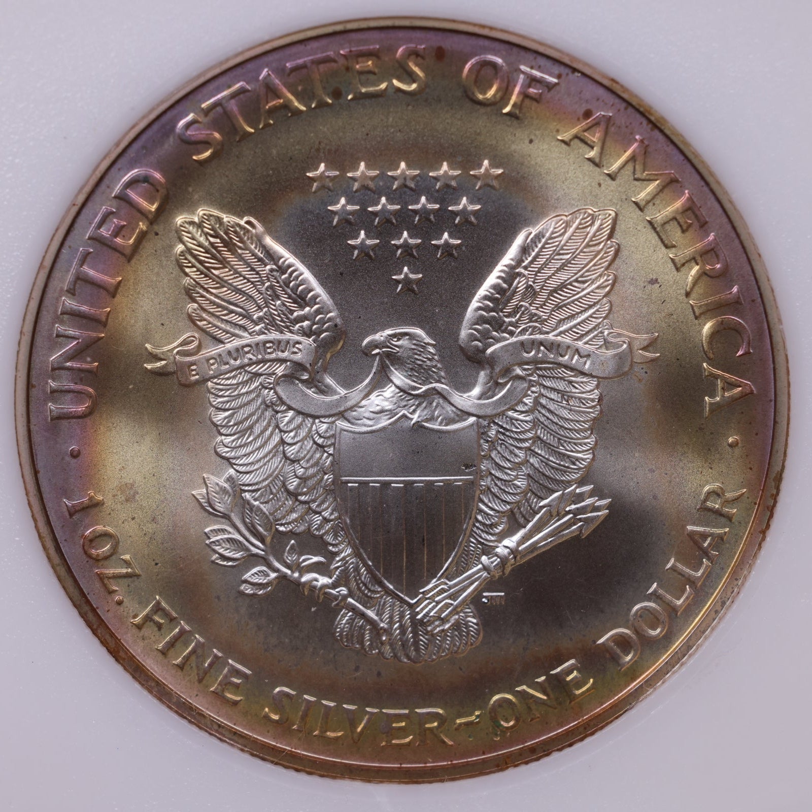 1999 American Silver Eagle Toner, MS-67, Store#AE0312