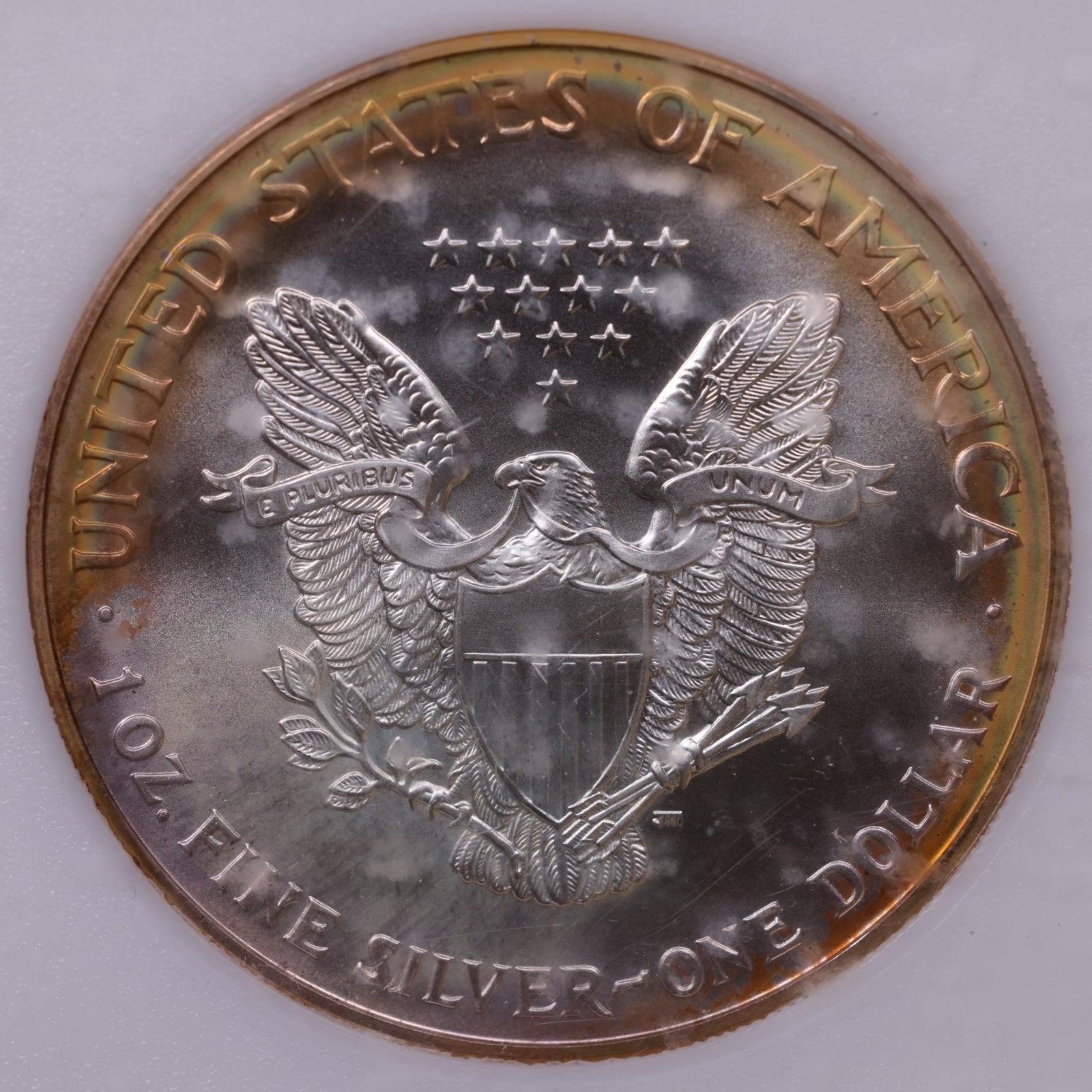 1999 American Silver Eagle Toner, MS-67, Store#AE0314