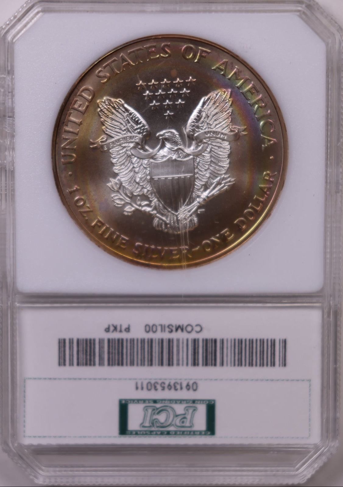 2000 American Silver Eagle Toner, MS-67, Store#AE0315