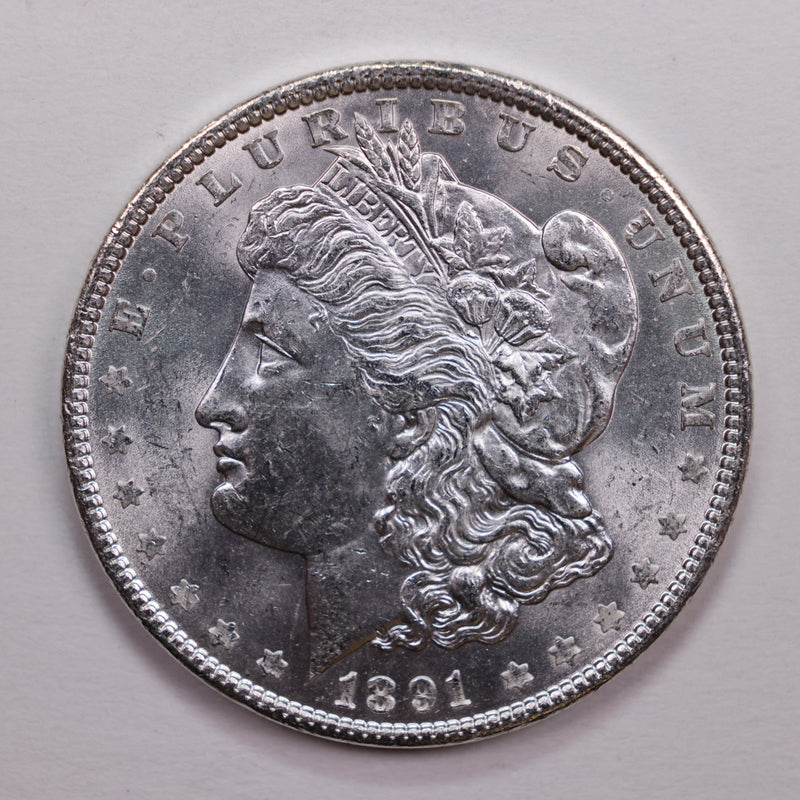 1891 Morgan Silver Dollar., Mint State, Condition., Store Sale