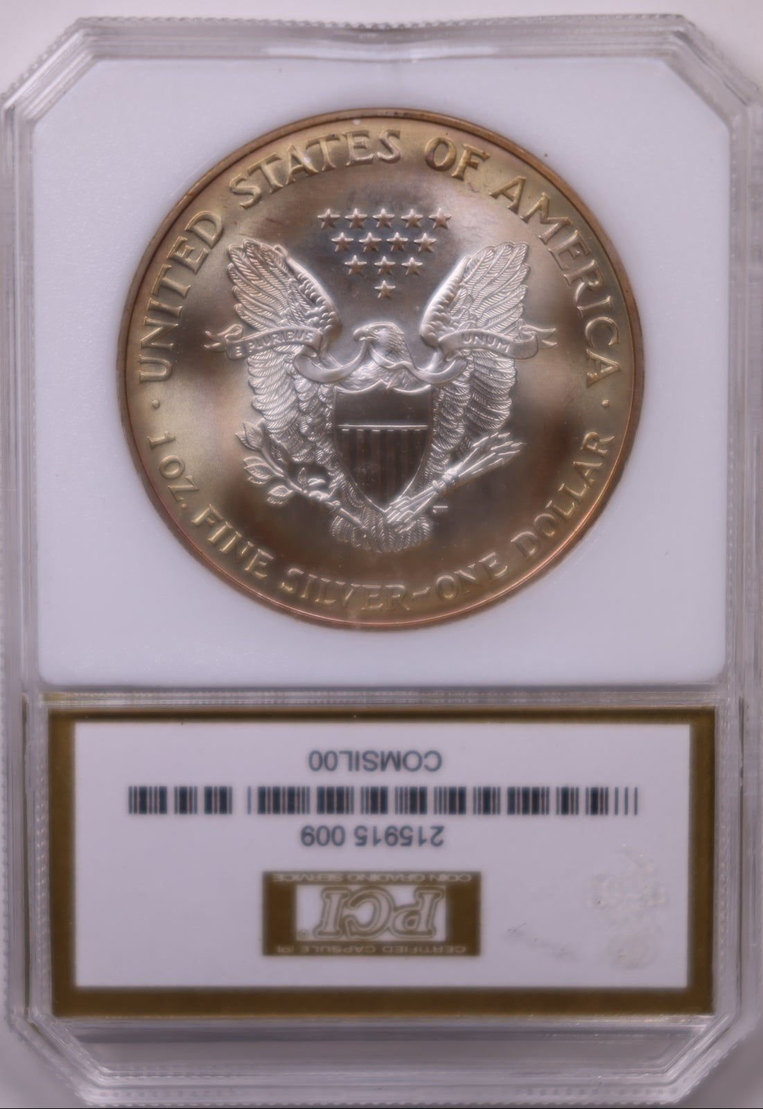 2000 American Silver Eagle Toner, MS-70, Store#AE0316
