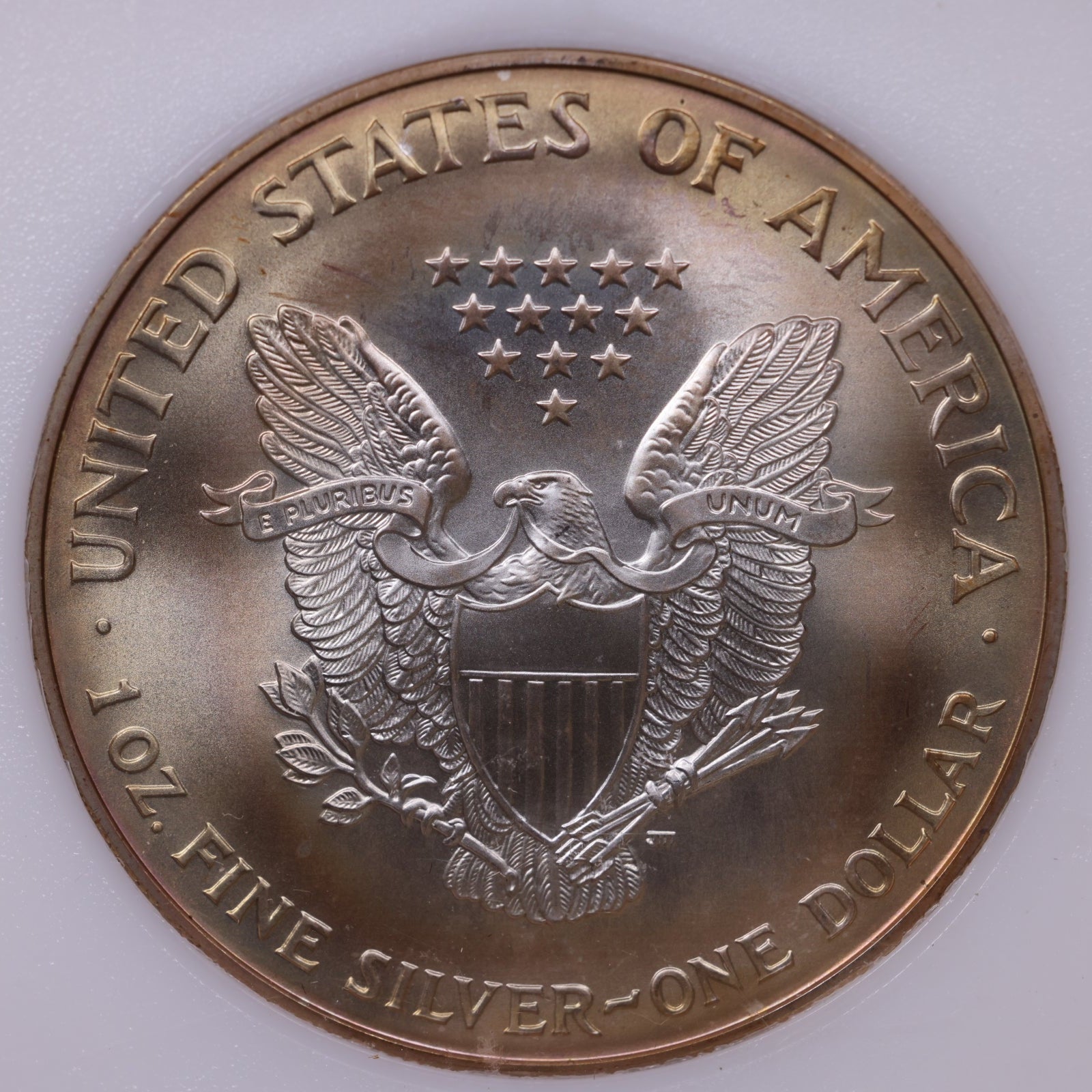 2000 American Silver Eagle Toner, MS-70, Store#AE0316