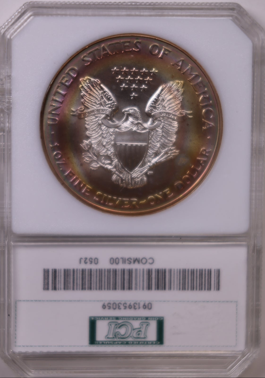 2000 American Silver Eagle Toner, MS-67, Store#AE0319